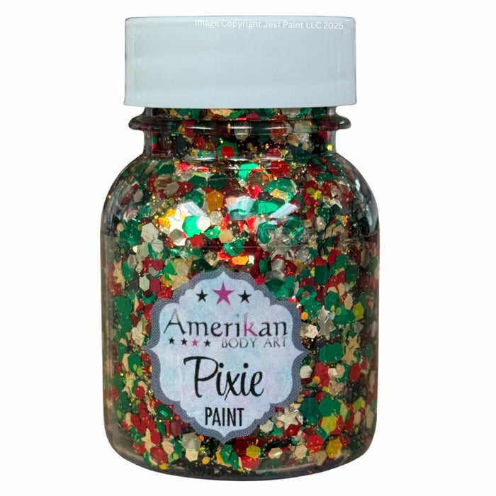 Pixie Paint Face Paint Glitter Gel  - Here Comes Santa Claus -  Small 1oz
