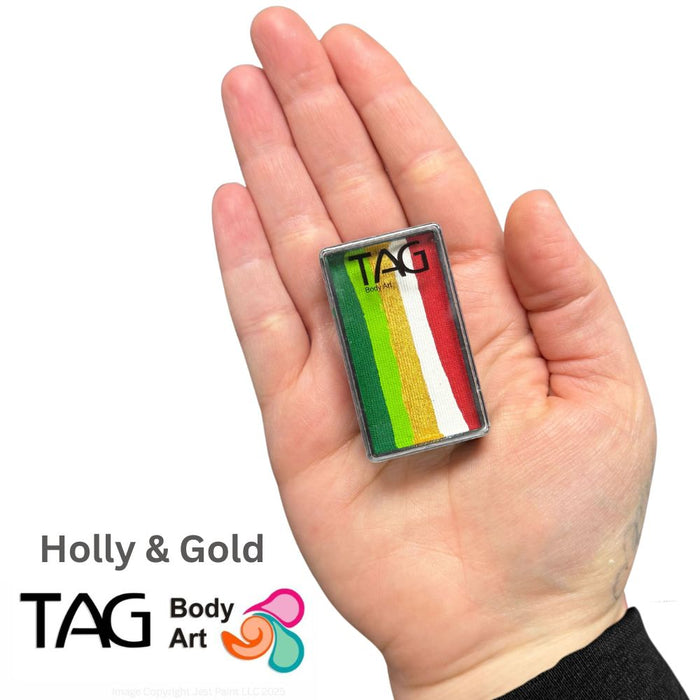 TAG Face Paint | 1 Stroke - Holly & Gold  #41