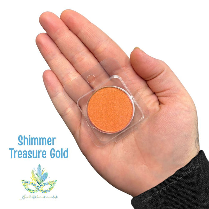Color Me Pro Face Painting Powder by Elisa Griffith | Shimmer Treasure Gold (3.5 gr)