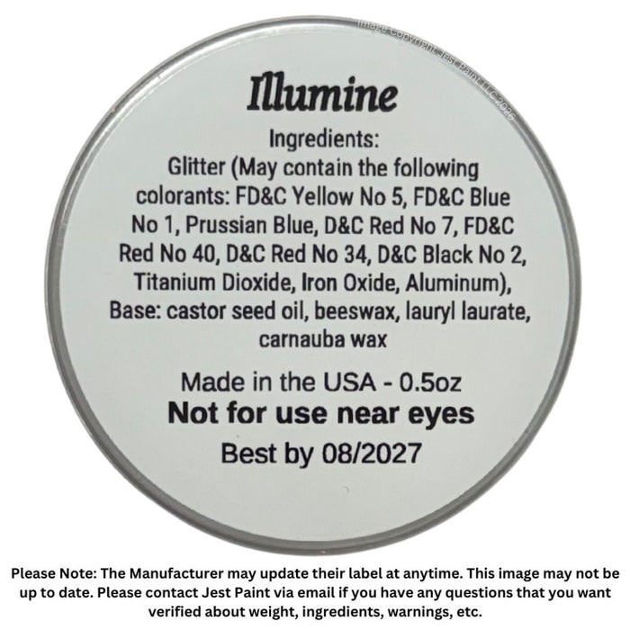 Amerikan Body Art | SMALL CUT CHUNKY Glitter Cremes - New Formula - ILLUMINE  - .5oz