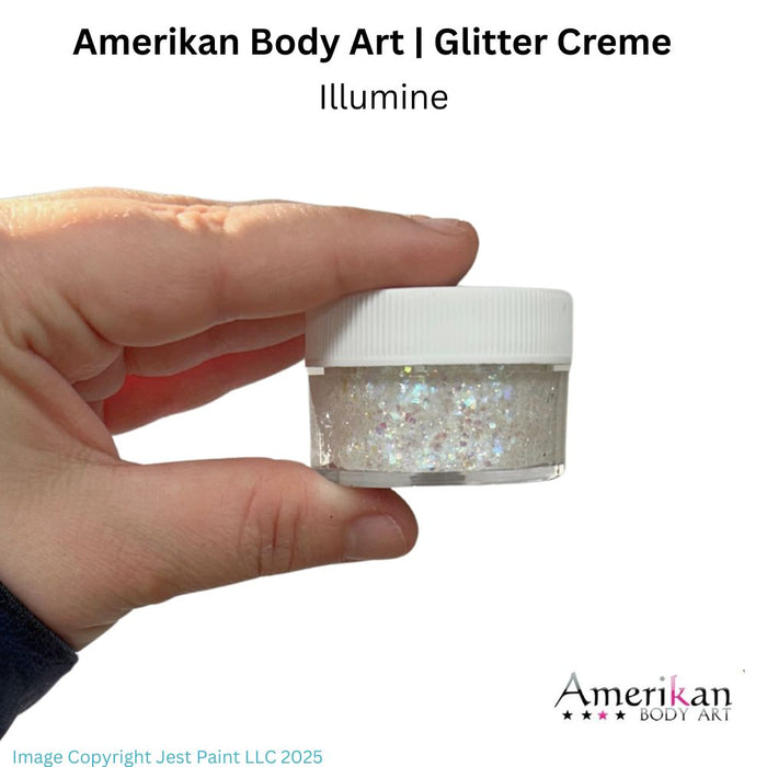 Amerikan Body Art | SMALL CUT CHUNKY Glitter Cremes - New Formula - ILLUMINE  - .5oz