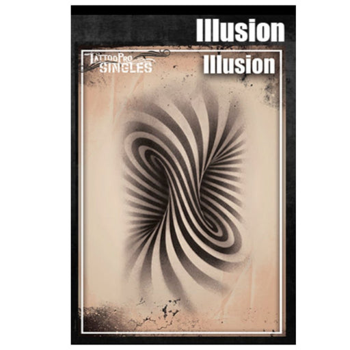 Tattoo Pro  | Body Painting Stencil - SINGLES Illusion - S112