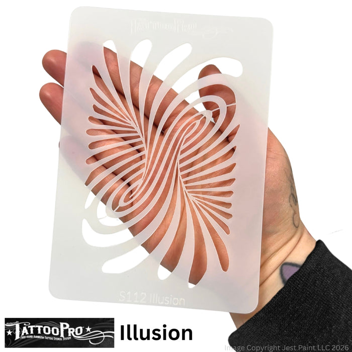 Tattoo Pro  | Body Painting Stencil - SINGLES Illusion - S112