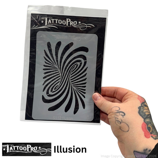 Tattoo Pro  | Body Painting Stencil - SINGLES Illusion - S112