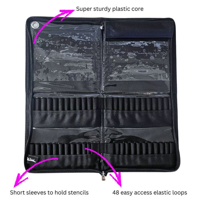 Jest Paint | Ultimate Face Painting Brush Wallet - ALL Black Version