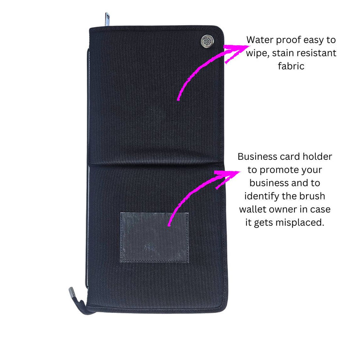 Jest Paint | Ultimate Face Painting Brush Wallet - ALL Black Version