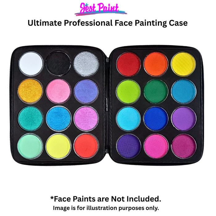 Jest Paint - Ultimate Professional Face Painting Case with Two Removable Foam Inserts