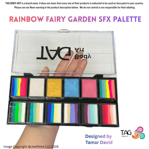 TAG Paint | Rainbow Fairy Garden Palette by Tamar David - (12x10gr) (SFX - Non Cosmetic)