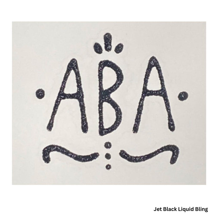 Amerikan Body Art | LIQUID BLING Face Painting Glitter Gel - Jet Black  1/2oz   #8