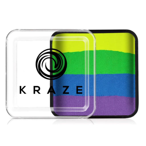 Kraze FX Special Effects Paints | Domed Rainbow Cake - Neon THRILL 25gr (SFX - Non Cosmetic)