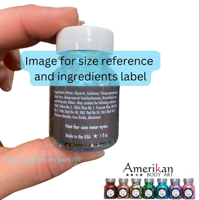Pixie Paint Face Paint Glitter Gel - Moonlight -  Small 1oz