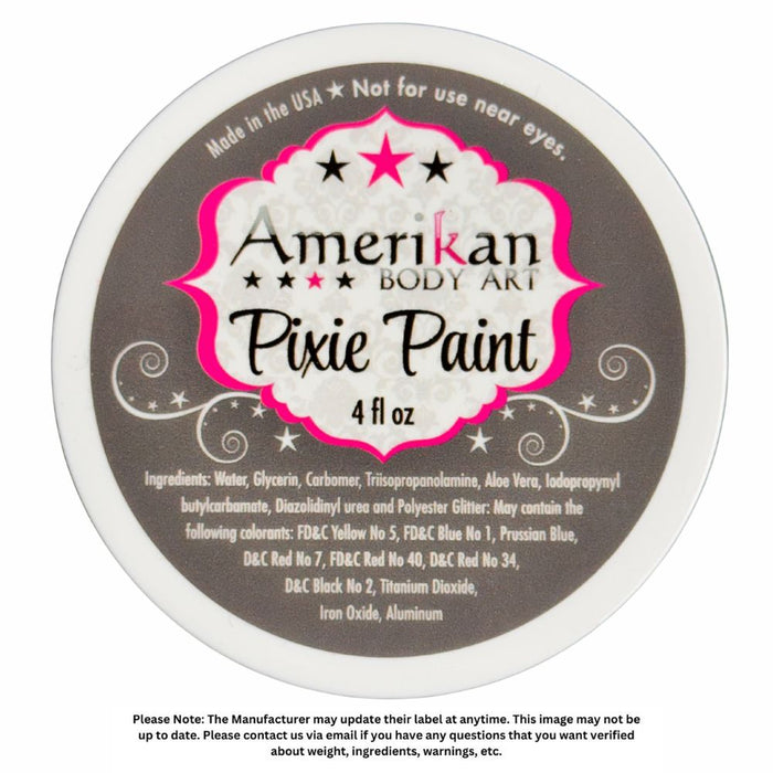 Pixie Paint Face Paint Glitter Gel  - Mardi Gras - Medium  4oz