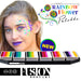 Fusion Body Art  | Face Painting Palette - Leanne's Rainbow Flower