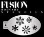 Fusion Body Art | Face Painting Stencil - Let It Snow - Snowflakes FS03