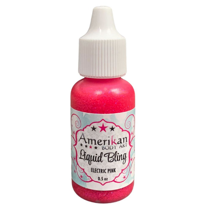 Amerikan Body Art | Liquid Bling Face Painting Glitter Gel - Electric Pink 1/2oz   #10