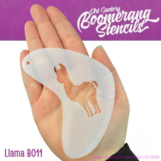 Art Factory - Boomerang Face Painting Stencil - Llama (B011) - While Supplies Last!