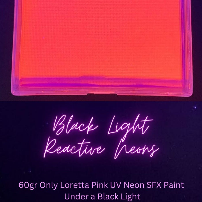 GTX Face Paint | Crafting Cake - NEON Loretta Pink  120gr (FDA Compliant)