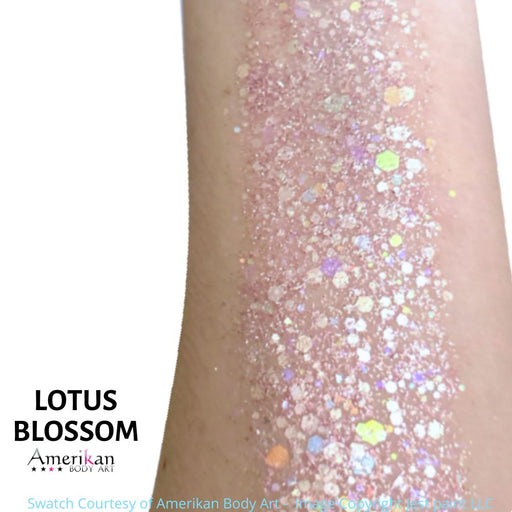 Amerikan Body Art | CHUNKY Glitter Cremes - New Formula - LOTUS BLOSSOM - .5oz