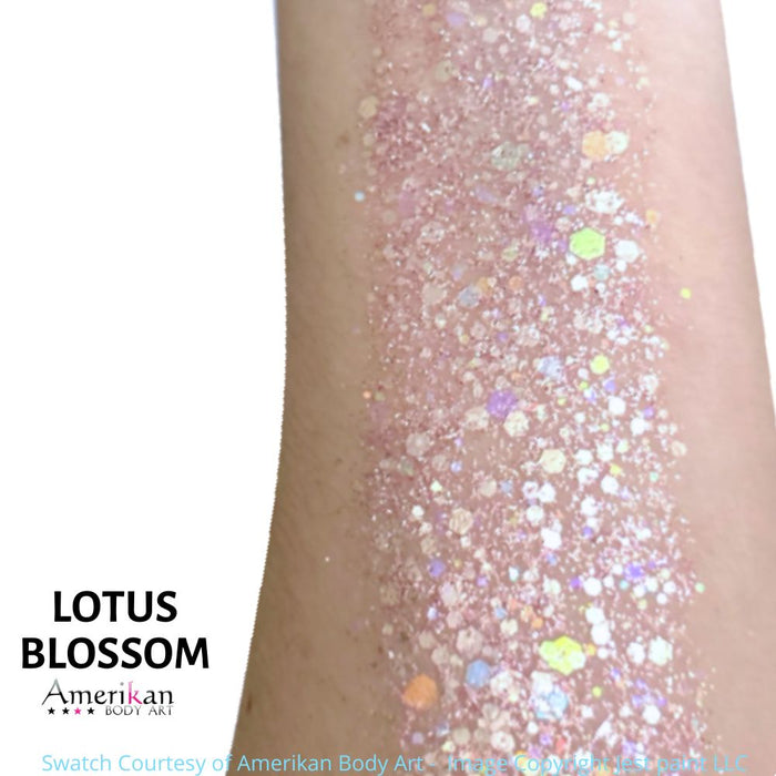 Amerikan Body Art | CHUNKY Glitter Cremes - New Formula - LOTUS BLOSSOM - .5oz