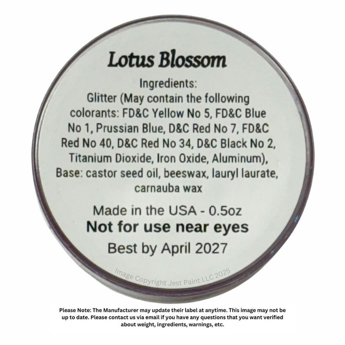 Amerikan Body Art | CHUNKY Glitter Cremes - New Formula - LOTUS BLOSSOM - .5oz