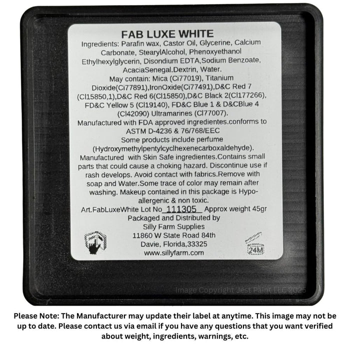FAB Face Paint | LUXE White  45gr