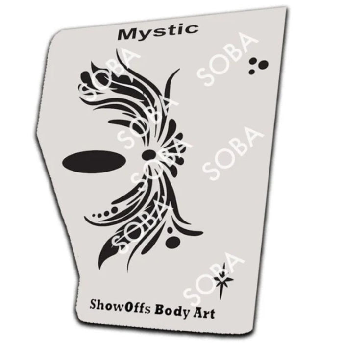 Stencil Eyes / Profiles - Face Painting Stencil - MYSTIC - One Size Fits Most