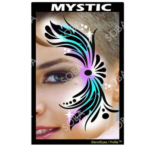 Stencil Eyes / Profiles - Face Painting Stencil - MYSTIC - One Size Fits Most