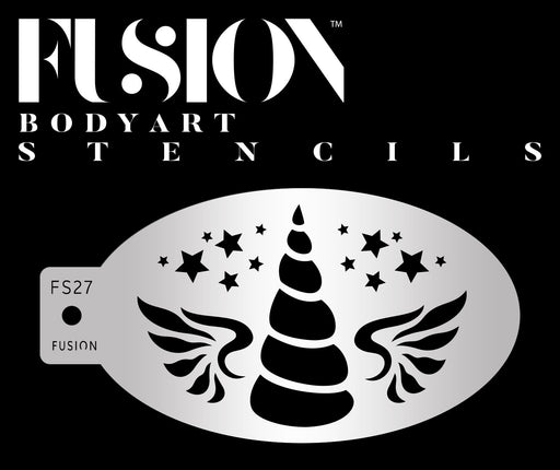 Fusion Body Art | Face Painting Stencil - Magical Unicorn Horn FS27