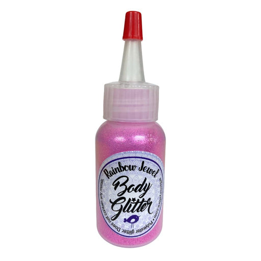 Art Factory | Rainbow Jewel Body Glitter Poof- BIG Malibu Pink (1oz)