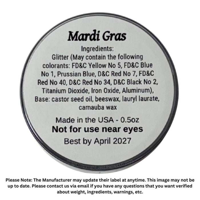 Amerikan Body Art | CHUNKY Glitter Cremes - New Formula - Mardi Gras - .5oz