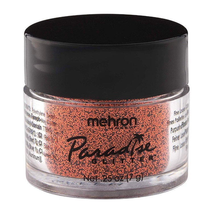 Face Paint Glitter Jar Paradise Opaque Orange Harvest 7g Mehron
