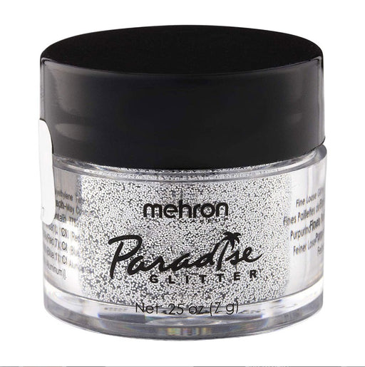 Face Paint Glitter Jar - Paradise  By Mehron - Opaque Silver - 7gr