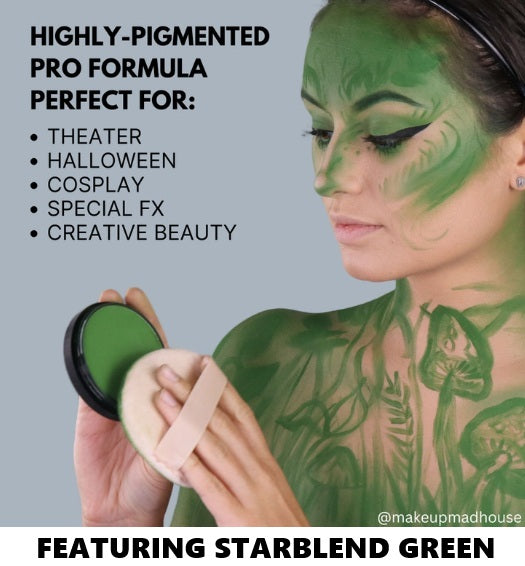 StarBlend Powder Face Paint  By Mehron  - Green 56gr