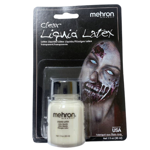Mehron |  Liquid Latex - (7001) CLEAR (carded) - 1 fl oz.