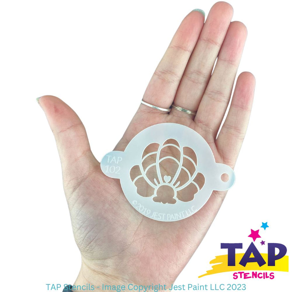 Tienda TAP 102 Plantilla para pintura facial - Corona de sirena con ...