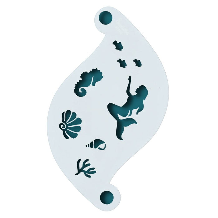 Superstar  | Face Painting Stencil - Mermaid  77078