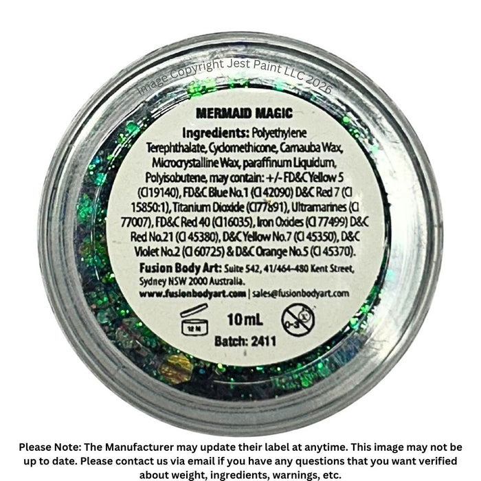 Fusion Body Art | Glitter Creams - MERMAID MAGIC 10mL (Color Shifting)