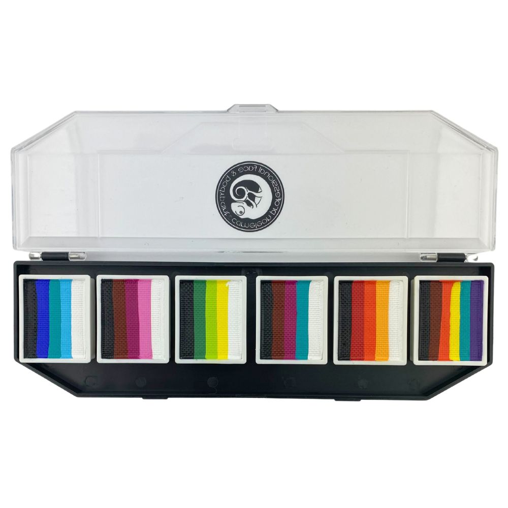 Cameleon Face Paint | Split Cake Colorblock Palette - MICHELLE's CHAOS ...