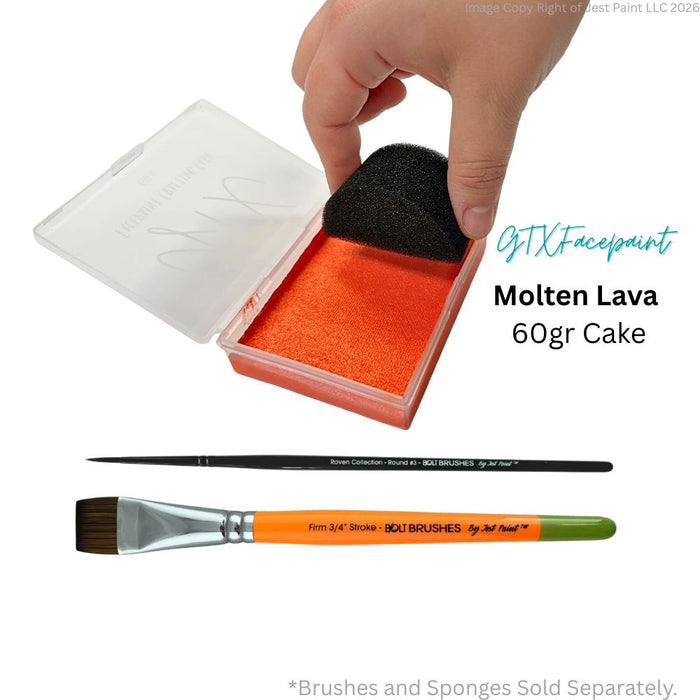 GTX Face Paint | Crafting Cake - Metallic Molten Lava Orange 60gr