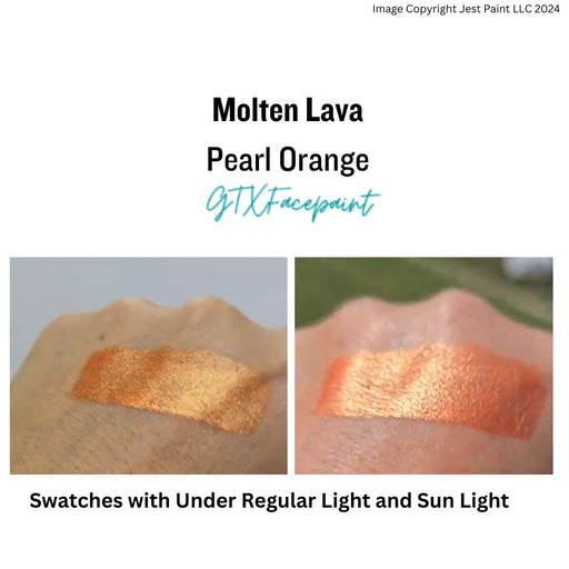 GTX Face Paint | Crafting Cake - Metallic Molten Lava Orange 60gr