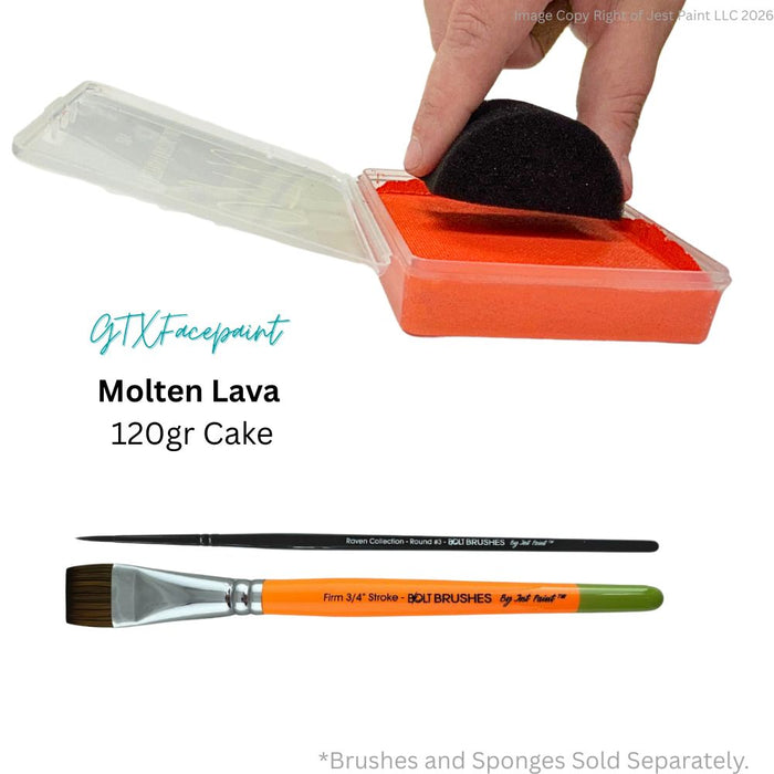 GTX Face Paint | Crafting Cake - Metallic Molten Lava Orange  120gr