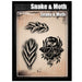 Tattoo Pro 204 | Air Brush Body Painting Stencil - Moth and Snake