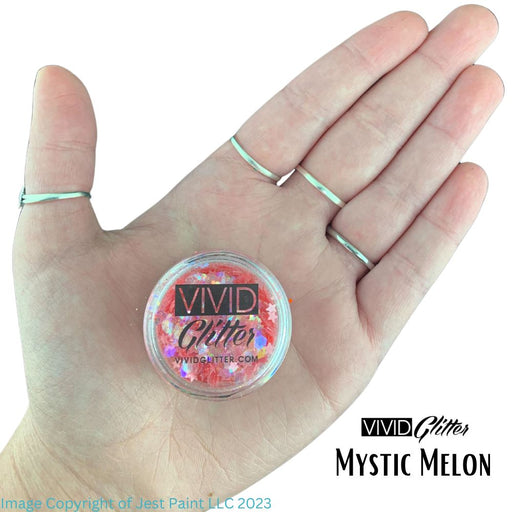 VIVID Glitter | LOOSE Chunky Hair and Body Glitter - Mystic Melon (7.5gr)