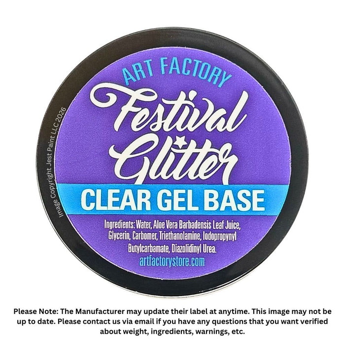 Art Factory | Festival Glitter - Clear GEL Base - 4 oz