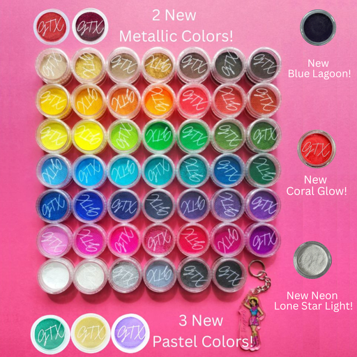 GTX Paint | Crafting Cake Kit - 56 Color SAMPLE PACK - 3gr Each Color (Neon Colors are SFX-Non Cosmetic)
