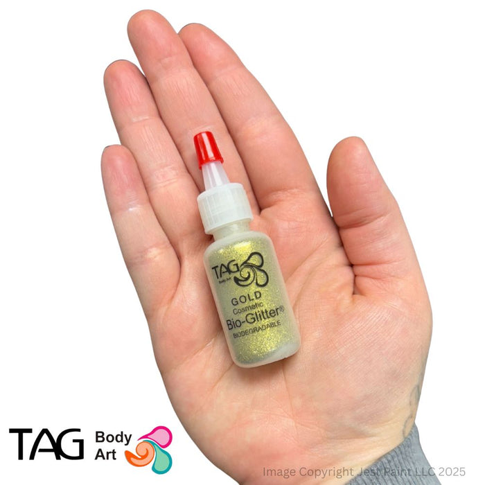 TAG Bio-Glitter | Face Paint Glitter Poof - Gold (15ml)