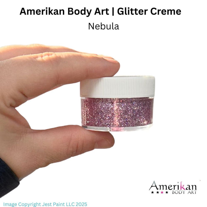 Amerikan Body Art | Fine Glitter Cremes - ( Pink Mix ) NEBULA  - .05oz