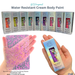 GTX Paint | Silicone Based Water Resistant CREAM KIT - Neon Colors (9 x 25ml Easy Squeezy Tubes) (SFX Non-Cosmetic)