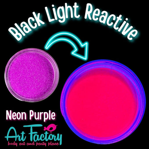 Art Factory | Rainbow Neon Body Glitter - Neon Purple (1oz jar) - While Supplies Last!