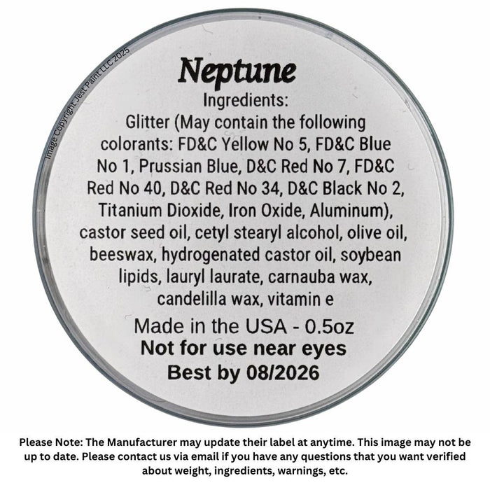 Amerikan Body Art | Fine Glitter Creme - New Formula - (Teal Mix) NEPTUNE -15gr